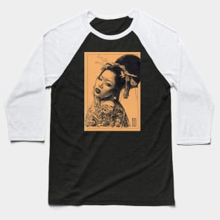 Tattooed Geisha Baseball T-Shirt